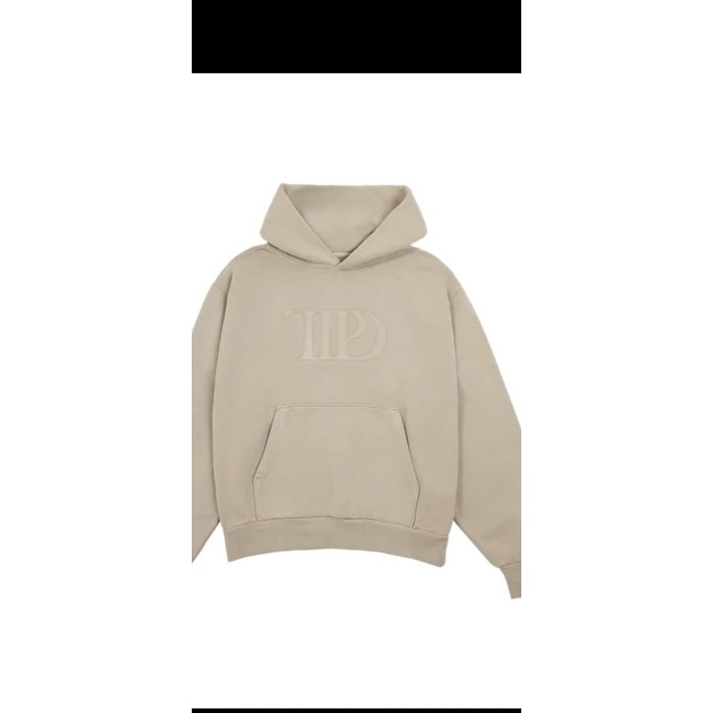 Taylor Swift The Tortured Poets Department Beige Hoodie XL